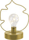 Cosy & Trendy Tafellamp - Blad - LED - Lichtkralen - H21cm - Goud