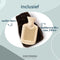 CosyPanda Mini Dark Chocolate Kruik met Hoes - 22x16cm - Duurzame Warmwaterkruik - 600ML - Donkerbruin