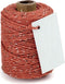 Cotton Cord Lurex/ Katoen touw 50 meter warm rood /goud ø2mm