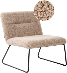 COTULLA - Fauteuil - Beige - Bouclé