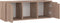 vidaXL - Tv-meubel - 88,5x27,5x30,5 - cm - bewerkt - hout - grijs - sonoma - eiken