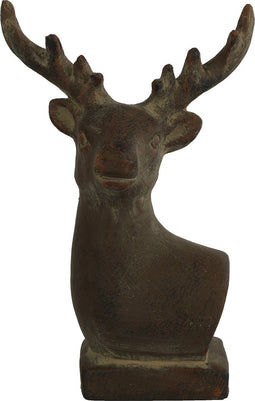 Countryfield Decoratie Hert Roberto 21,5 Cm Aardewerk Bruin