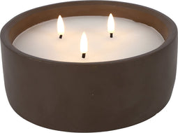 Countryfield LED kaars in pot L 20x9cm - bruin.