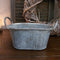 Countryfield – Plantenbak van zink – Plantenmand – L.24 B.14 H.15cm