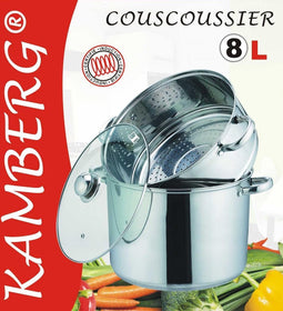 Couscouspan couscoussier Inox 8 liter