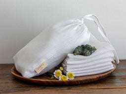 Covered 100% Linnen Servetten Wit (set van 6) 50 x 50 cm
