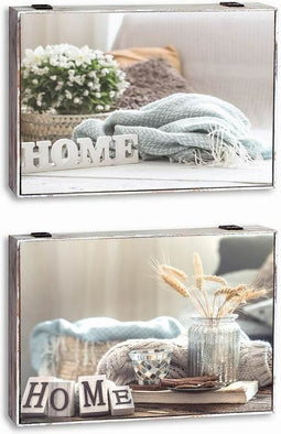 Covers DKD Home Decor Home Teller 46,5 x 6 x 31,5 cm 2 Stuks Hout MDF