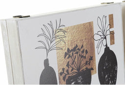 Covers DKD Home Decor Vaas 46,5 x 6 x 31,5 cm 2 Stuks Hout MDF