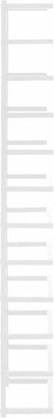 vidaXL - Handdoekenrek - 24x12x96 - cm - staal - wit