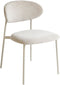 COWLEY - Eetkamerstoel set van 2 - Beige - Chenille