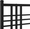 vidaXL - Hoofdbord - 120 - cm - metaal - zwart