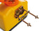 Perel Oranje LED-werflamp - 3 lichtinstellingen - IP54 - 340 mm hoog
