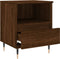 vidaXL - Nachtkastjes - 2 - st - 40x35x50 - cm - bewerkt - hout - bruin - eikenkleur