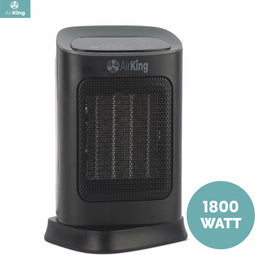 AirKing AKEK11BK - Elektrische Kachel - 2 standen 900 en 1800 Watt - Zwart