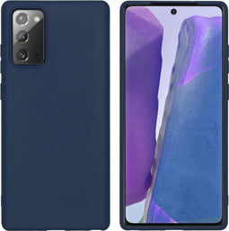 iMoshion Hoesje Geschikt voor Samsung Galaxy Note 20 Hoesje Siliconen - iMoshion Color Backcover - Donkerblauw