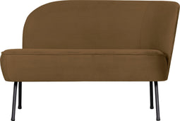 BePureHome Vogue Lounge Fauteuil Rechts - Velvet - Geel - 68x110x65