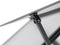 vidaXL - Tuinkas - met - basisframe - 445x169x195 - cm - aluminium - antracietkleur
