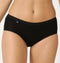 sloggi Basic+ - Dames Midi slip - Extra zachte naden - Zwart (4-pack)