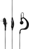 Midland MA-27M - Headset Monauraal - PTT knop - Zwart