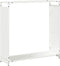 vidaXL - Brandhoutrek - 90x28x90 - cm - koudgewalst - staal - wit
