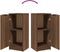 vidaXL - Dressoirs - 2 - st - 30x30x70 - cm - bewerkt - hout - wit