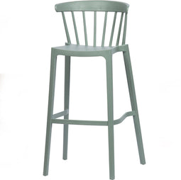 WOOOD Bliss Bliss Barstoel binnen/buiten - Kunststof - Jadegroen - 75x52x53