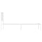 vidaXL - Bedframe - met - hoofdbord - metaal - wit - 100x200 - cm