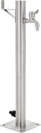vidaXL - Tuinwaterkolom - rond - 65 - cm - roestvrij - staal