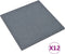 vidaXL - Valtegels - 12 - st - 50x50x3 - cm - rubber - grijs