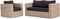 Cozy Garden loungeset Kaputas stoel + bank naturel