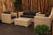Cozy Garden loungeset Kaputas stoel + bank naturel
