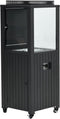 Cozy living sfeerhaard Sevilla 55x55 cm. – Carbon black - verrijdbaar