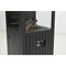 Cozy living sfeerhaard Sevilla 55x55 cm. – Carbon black - verrijdbaar
