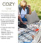 Cozy warmtekussen | Una | Duurzaam & Draadloos | Infrarood | 45x45 cm | Grijs | Knitted | incl grote