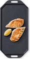 Cozze - Pan Gietijzer Dubbelzijdig Gebruik met Bamboe Serveerplank 16,5 cm - Gietijzer - Zwart