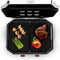 Cozze - Plancha 600 met Deksel en 2 Branders 65 cm 30Mbar 6.4KW - Roestvast Staal - Zwart