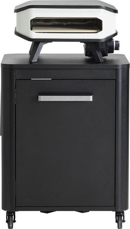 Cozze Trolley Werktafel Opklapbaar Met 1 Deur Zwart