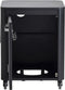 Cozze Trolley Werktafel Opklapbaar Met 1 Deur Zwart