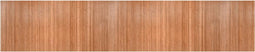 vidaXL - Vloerkleed - rechthoekig - 100x500 - cm - bamboe - naturel