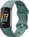 imoshion Siliconen bandje - Geschikt voor Fitbit Charge 6, Charge 5 - Groen - S