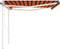 vidaXL - Luifel - automatisch - met - LED - en - windsensor - 4,5x3 - m - oranje - bruin