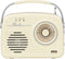Silva Schneider Mono (1965) - Transistorradio - FM VHF AUX USB Oplaadbaar - Beige