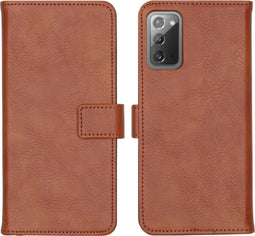 iMoshion Hoesje Geschikt voor Samsung Galaxy Note 20 Hoesje Met Pasjeshouder - iMoshion Luxe Bookcase - Bruin