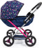Bayer Cosy Poppenwagen incl. Luiertas Design hartjes met zeemeermin - Doll Pram - opvouwbaar
