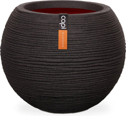 Capi Europe - Vaas bol Rib NL - Breukbestendig - Zwart - Ø24 cm (1 stuk)