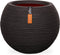 Capi Europe - Vaas bol Rib NL - Breukbestendig - Zwart - Ø24 cm (1 stuk)