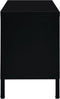 vidaXL - Tv-meubel - 90x30x44 - cm - staal - en - glas - zwart