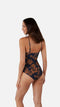 Barts Florence Shaping One Piece - Dames Badpak - Bloemenprint - Blauw - Maat 42