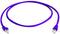 Telegärtner 100008301 RJ45 Netwerkkabel, patchkabel CAT 6A S/FTP 2.00 m Lila Vlambestendig, Snagless, Pair afscherming,