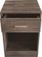 Nachtkastje - halkastje - met lade - 60 cm hoog - bruin